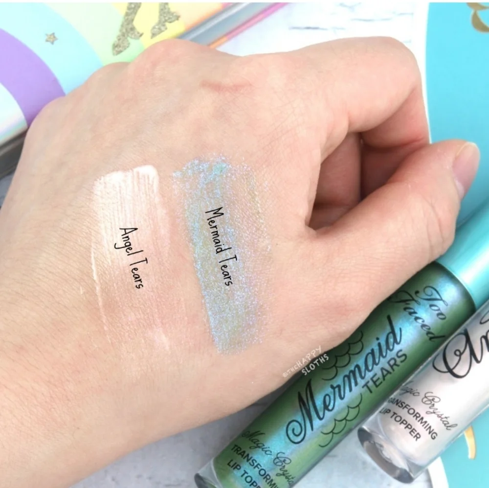 ❇️🧚‍♀️MERMAID TEARS DISCONTINUED Too Faced Mystical Effects Lip Topper NWOBox